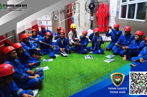 Ikuti Pelatihan K3 Ketinggian BNSP PT Mandiri Maha Daya