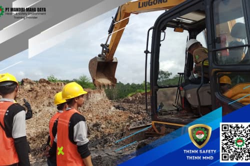 Pelatihan K3 Operator Excavator di PT Mandiri Maha Daya