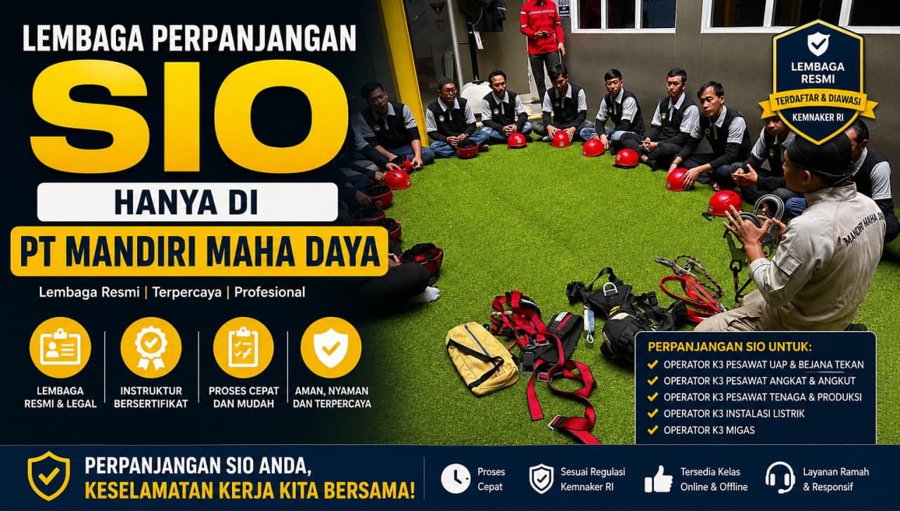 Lembaga Perpanjangan SIO Hanya Di PT Mandiri Maha Daya