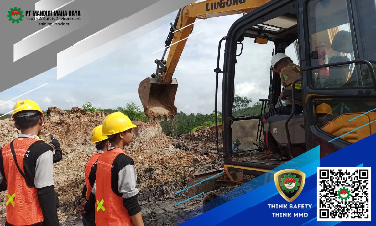 Pelatihan K3 Operator Excavator di PT Mandiri Maha Daya