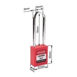Lototo Safety Padlock L410LTRED