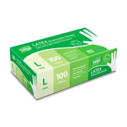 Sensi Latex Disposable Gloves Pre-Powdered 100 Pcs