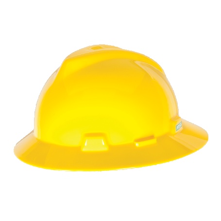 Helm Safety MSA Warna Kuning Model Brim 