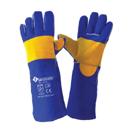 Blue Stick Welding Gloves