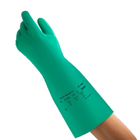 Ansel Solvex 37 165 Rubber Gloves Warna Hijau
