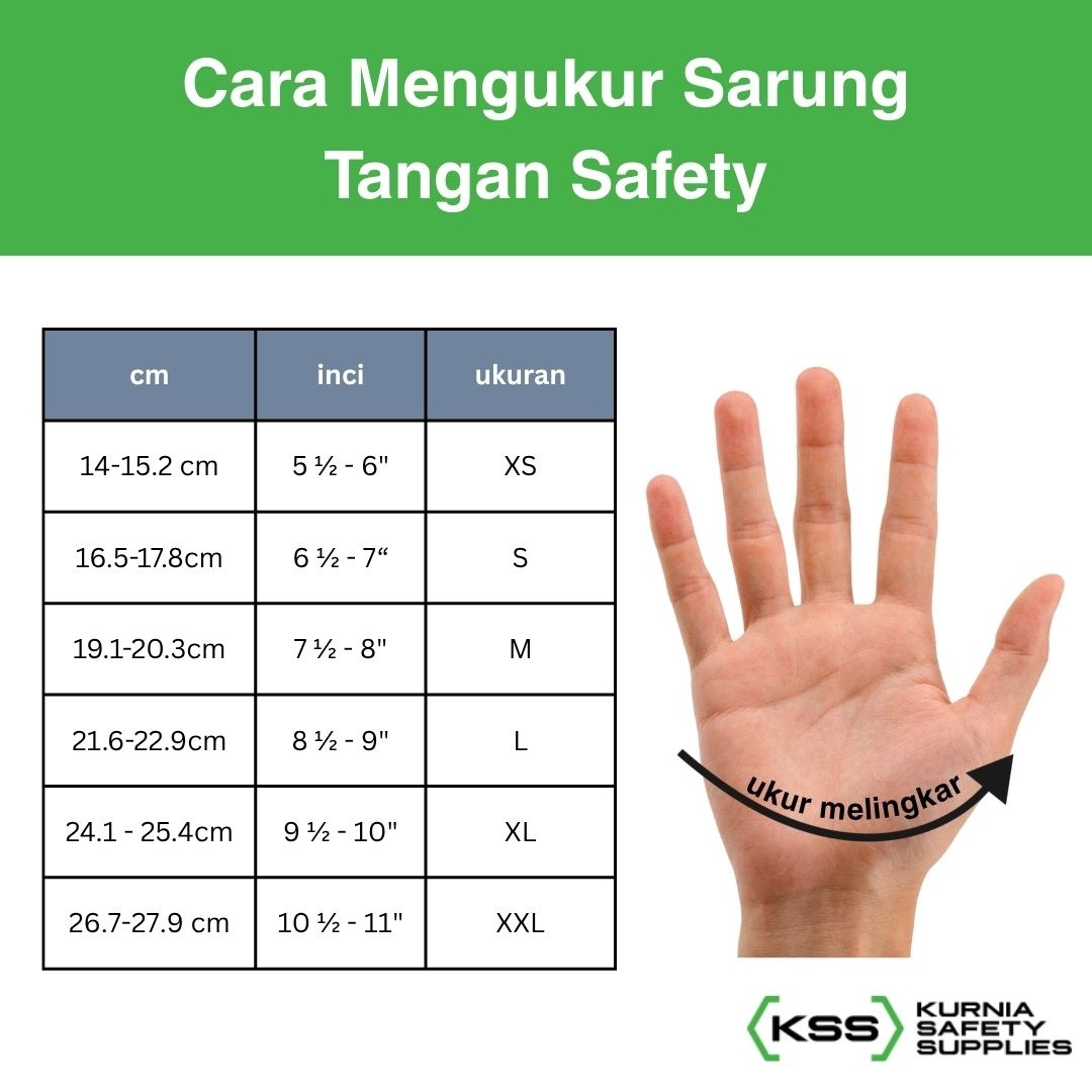 Cara  Mengukur Ukuran Sarung Tangan Safety