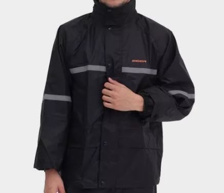 Jas Hujan Warna Hitam Merk Eiger
